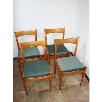 vintage dining chairs wooden set of 4
